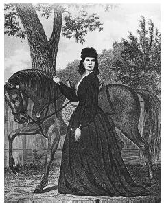 Portrait of Emma Edmonds, famous woman spy of the Civil War. ©BETTMANN/CORBIS.