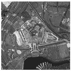 The Pentagon on September 12, 2001, as seen in a satellite image with damage visible from the previous day's terrorist attack in the upper right. SPACE IMAGING.