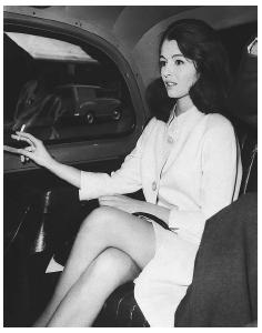 Christine Keeler, a call girl involved with British War Minister Lord John Profumo in a 1963 "sex for secrets" scandal, was also entangled with a Soviet spy trying to discover British nuclear secrets. ©BETTMANN/CORBIS.